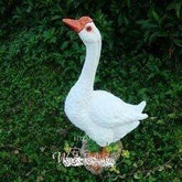 INPHIC-田園雕塑 花園別墅水池裝飾品擺飾 樹脂工藝品 真動物大白天鵝